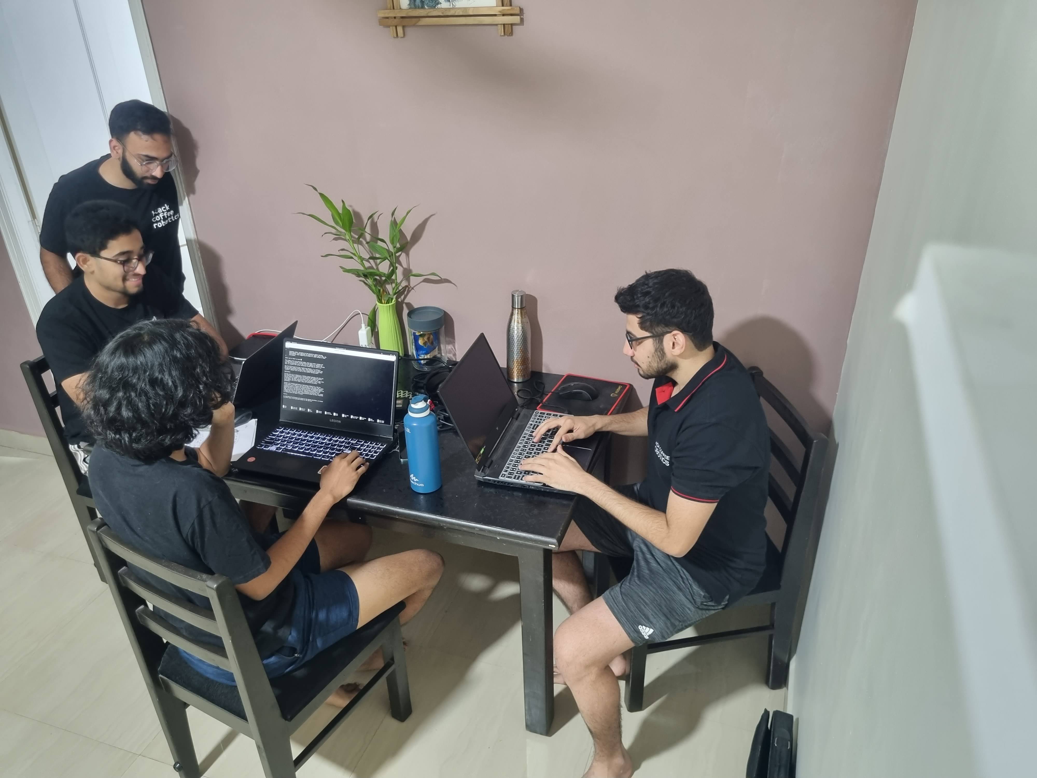 Robotics Engineering Team at BCR on a workation
