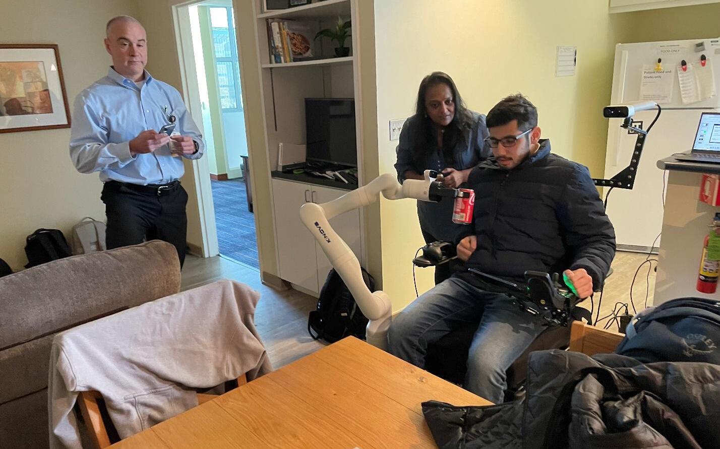 testing autonomous robot arm for paraplegics
